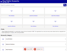 Tablet Screenshot of gracefashionaccessories.com